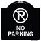Signmission Designer Series-No Parking Large, Black & White Heavy-Gauge Aluminum, 18" x 18", BW-1818-9950 A-DES-BW-1818-9950 - alternate 1